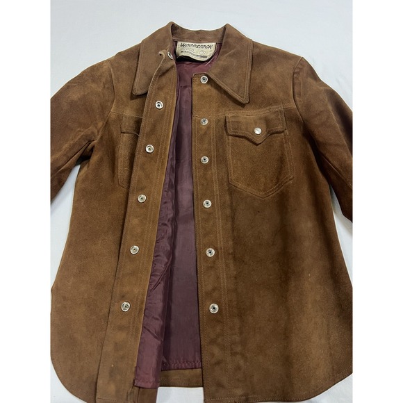 Vintage‎ Suede Jacket Woodstock California 70s Leather | Brown | Women's Small - Picture 8 of 16